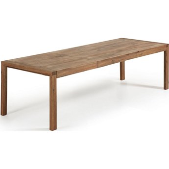 Stół rozkładany fornirowany dębowy blat drewniane nogi 200x100 cm