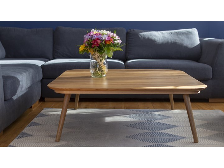 Stolik kawowy Contrast TETRA dąb kwadratowy - Meb24.pl Wysokość 31 cm Drewno Kształt blatu Kwadratowe Styl Minimalistyczny