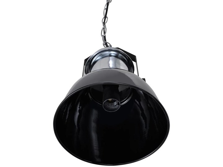 Dwie czarne regulowane lampy wiszące loft - E984-Berlog Lampa z kloszem Styl Nowoczesny Metal Styl Industrialny
