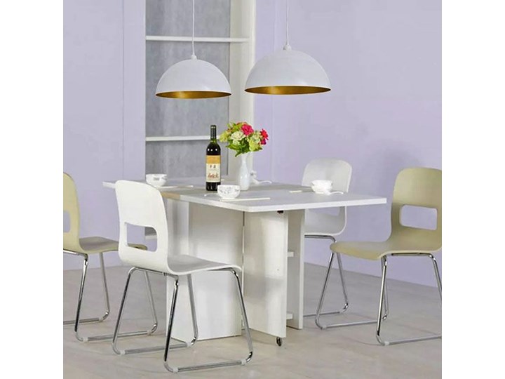 Białe regulowane lampy wiszące 2 sztuki - E985-Noris Lampa z kloszem Metal Styl Skandynawski