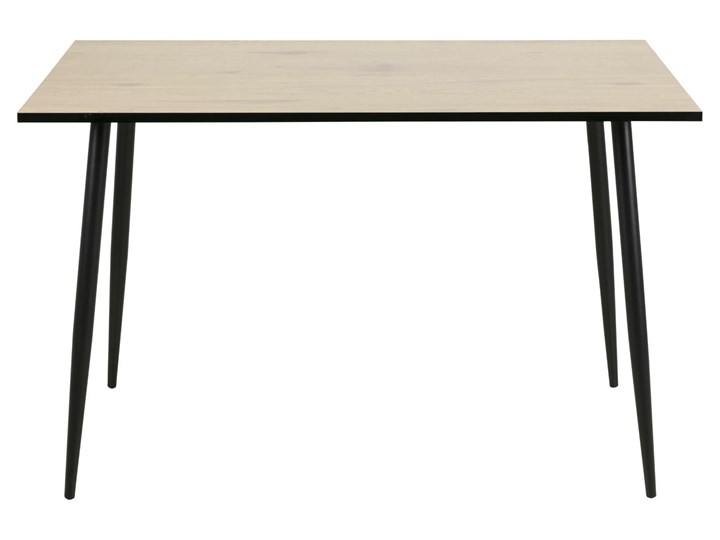 Loftowy stół Crystal 120x80 z blatem imitującym dziki dąb Metal Szerokość 80 cm Drewno Długość 120 cm Wysokość 75 cm Pomieszczenie Stoły do jadalni