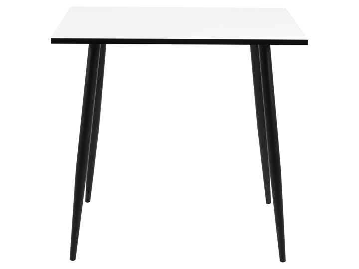 Biały stół Crystal 80x80 w stylu loftowym Długość 80 cm  Wysokość 75 cm Szerokość 80 cm Styl Industrialny