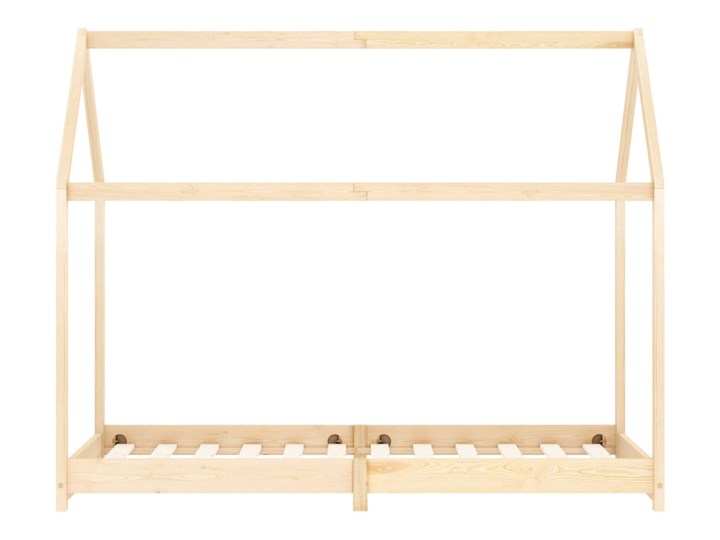 vidaXL Rama łóżka dziecięcego, lite drewno sosnowe, 70 x 140 cm Płyta MDF Domki Rozmiar materaca 70x140 cm