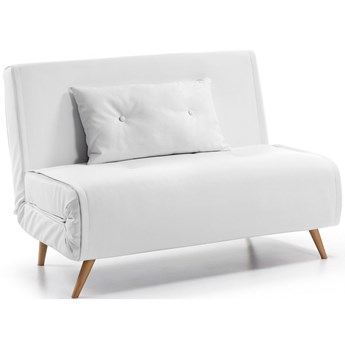 Sofa rozkładana Tupana  biała 100 cm
