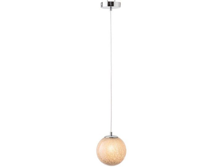 Lampa wisząca Dany ∅15x151 cm szara Lampa kula Lampa z kloszem Szkło Metal Pomieszczenie Przedpokój