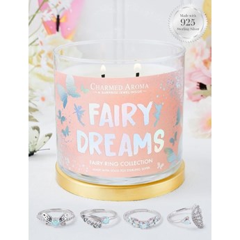 Charmed Aroma sojowa świeca zapachowa z biżuterią 12 oz 340 g Pierścionek - Fairy Dreams