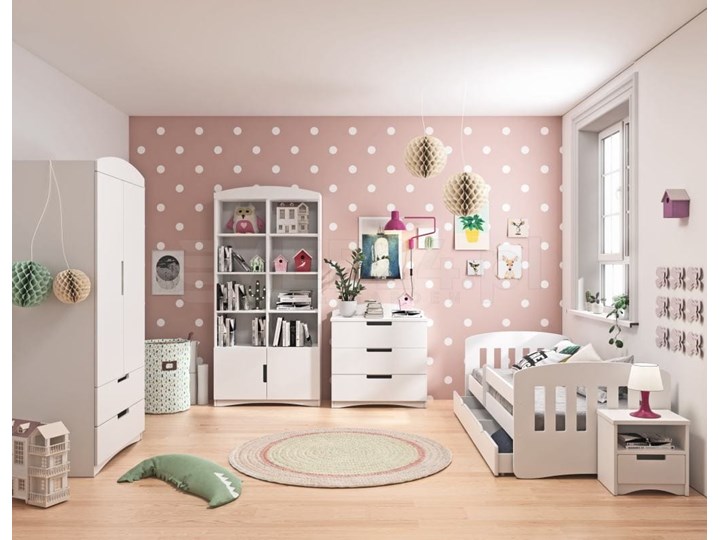 Zestaw mebli dziecięcych z łóżkiem 140x80 CLASSIC - Meb24.pl W zestawie Z łóżeczkiem Pomieszczenie Pokój nastolatka