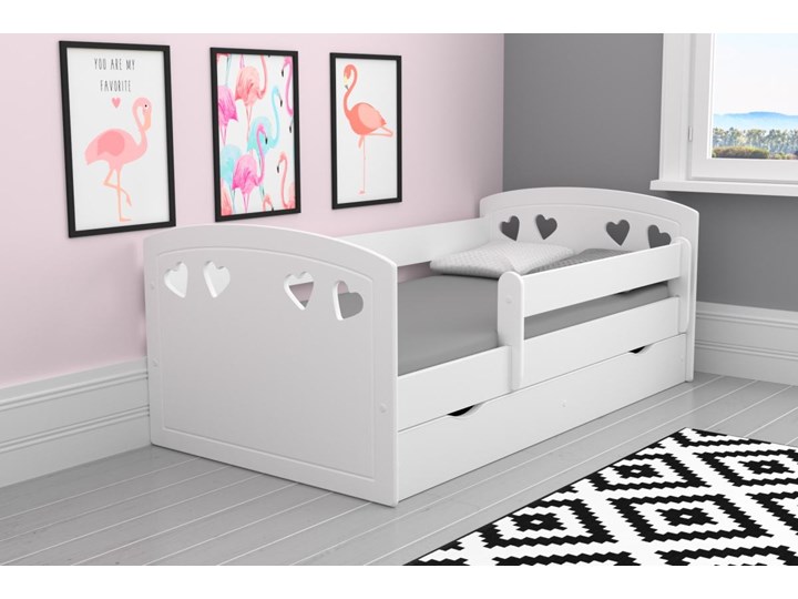 Łóżeczko dziecięce 180x80 JULIA - Meb24.pl Rozmiar materaca 80x180 cm Płyta MDF Drewno Tradycyjne Kolor Biały