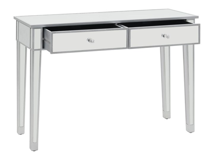 vidaXL Lustrzany stolik typu konsola, MDF i szkło, 106,5x38x76,5 cm Szerokość 106 cm Wysokość 77 cm Kategoria Konsole Głębokość 38 cm Z szufladą Płyta MDF Styl Nowoczesny