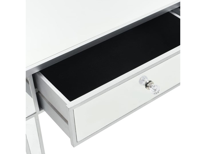 vidaXL Lustrzany stolik typu konsola, MDF i szkło, 106,5x38x76,5 cm Głębokość 38 cm Z szufladą Płyta MDF Szerokość 106 cm Pomieszczenie Przedpokój Wysokość 77 cm Styl Nowoczesny