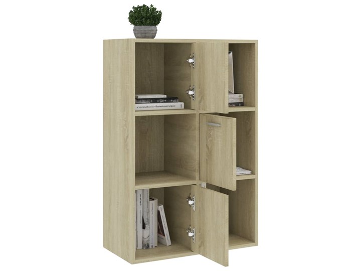 vidaXL Szafka, kolor dąb sonoma, 60x29,5x90 cm, płyta wiórowa Głębokość 30 cm Płyta laminowana Na dekoracje Płyta meblowa Stojące Drewno Na zdjęcia Szerokość 60 cm Płyta MDF Kategoria Szafki i regały