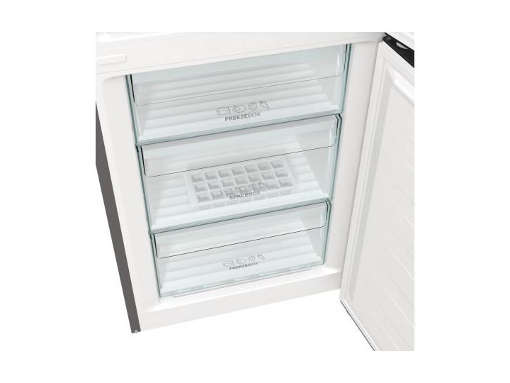 GORENJE NRK6202AXL4 NoFrost Srebrna Szerokość 60 cm Jednodrzwiowe Wysokość 200 cm Dwudrzwiowe Położenie zamrażalnika Na dole