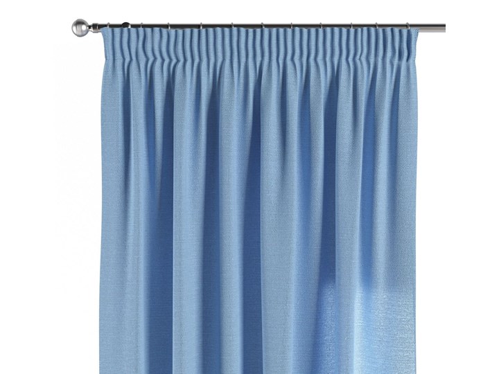 Zasłona na taśmie marszczącej 1 szt., niebieski, 1szt 130 × 260 cm, Loneta Poliester Bawełna Zasłona zaciemniająca 130x260 cm Mocowanie Taśma