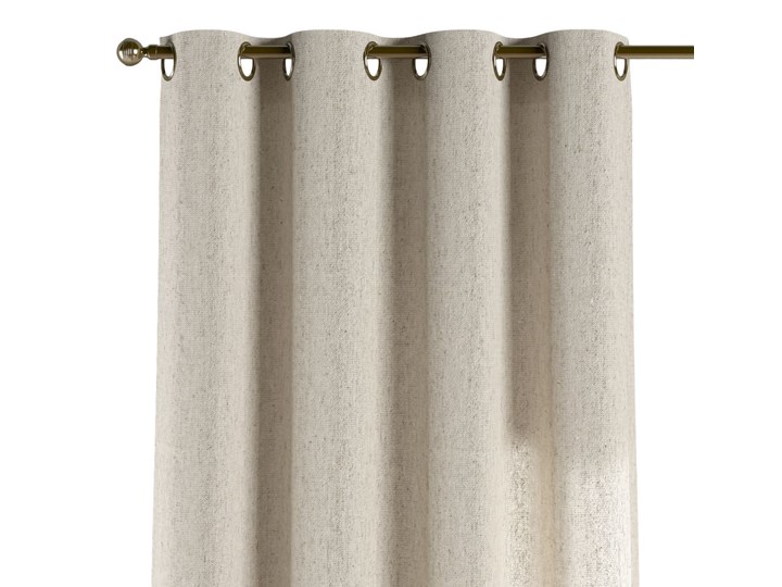 Zasłona na kółkach 1 szt., melanż szaro-beżowy, 1szt 130 × 260 cm, Loneta Bawełna Zasłona zaciemniająca Poliester 130x260 cm Kategoria Zasłony
