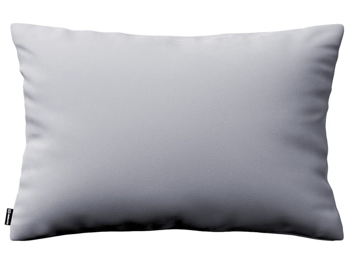 Poszewka Kinga na poduszkę prostokątną, srebrzysty szary, 60 × 40 cm, Velvet Wzór Jednolity Poszewka dekoracyjna Prostokątne 40x60 cm 45x65 cm Poliester Kolor Srebrny