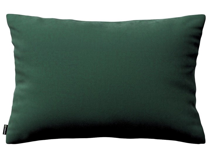 Poszewka Kinga na poduszkę prostokątną, ciemny zielony, 60 × 40 cm, Velvet Poliester Wzór Jednolity Poszewka dekoracyjna 45x65 cm 40x60 cm Prostokątne Pomieszczenie Salon
