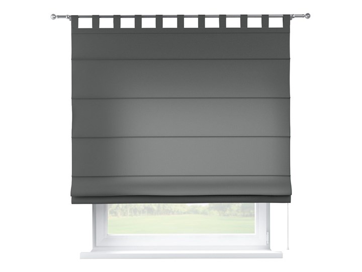 Roleta rzymska Verona, szary, szer.80 × dł.170 cm, Quadro Wzór Gładkie