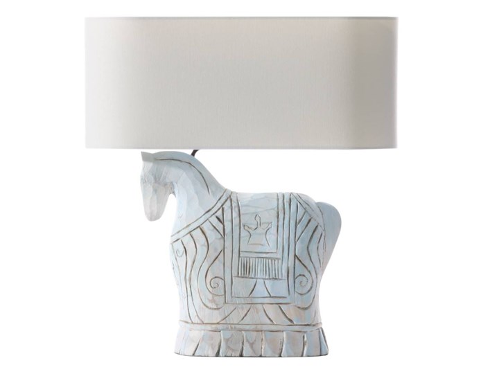Lampa stołowa Bahima 60cm, 46 × 20 × 60 cm Lampa z abażurem Lampa z kloszem Kategoria Lampy stołowe