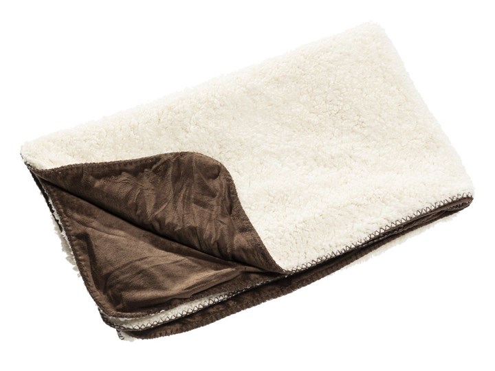 Pled Wolle brown 130x160cm, 130×160cm 130x170 cm Poliester Wełna Bawełna 130x160 cm Kolor Brązowy