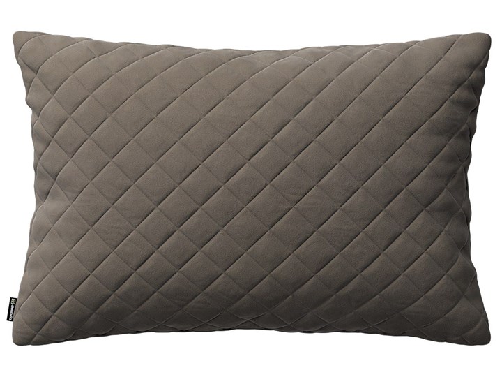 Poszewka Kinga pikowana 60 x 40 cm, srebrzysty beż, 60 × 40 cm, Velvet 40x60 cm Prostokątne Pomieszczenie Salon Poszewka dekoracyjna Poliester Kolor Srebrny