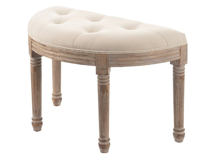 Ławka Carla 70 x 37 x 45 cm, 70 x 37 x 45 cm Pikowana Styl Glamour
