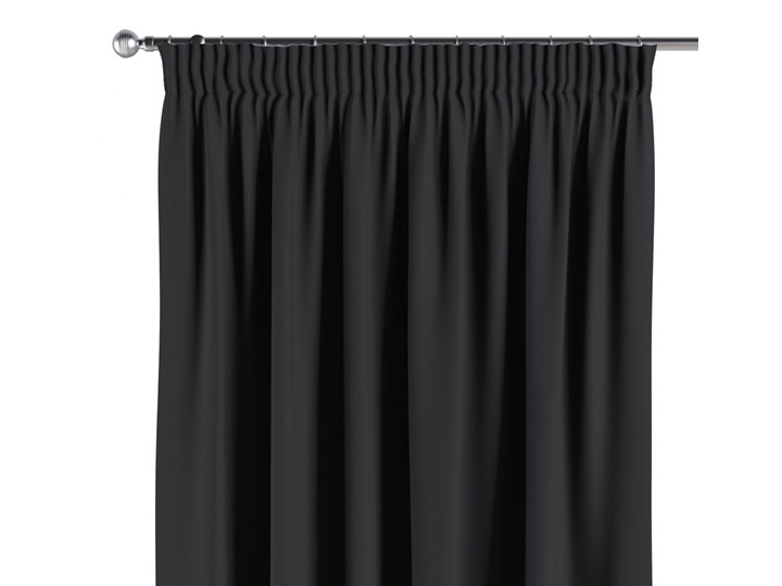 Zasłona zaciemniająca na taśmie 1 szt., czarny, 1szt 140 × 260 cm, Blackout - zaciemniające Poliester 140x260 cm Zasłona prześwitująca Kategoria Zasłony