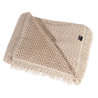 Koc Cosy Home 150x200cm Beige Chevron, 150 x 200 cm