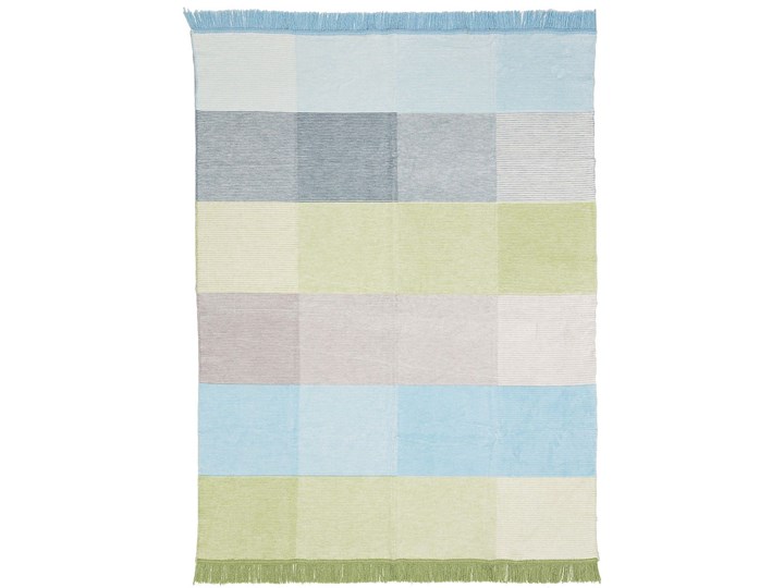Koc Cosy Home 150x200cm Pastel Green&Blue, 150 x 200 cm Bawełna Akryl 150x200 cm Pomieszczenie Salon