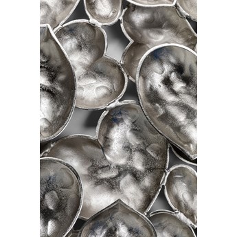 Dekoracja ścienna Leaves 107x79 cm srebrna