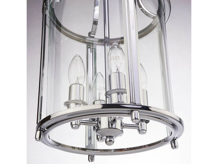 Lampa wisząca New York Silver 27&#215;148 cm Cosmo Light Metal Lampa z kloszem Szkło Funkcje Brak dodatkowych funkcji Kategoria Lampy wiszące
