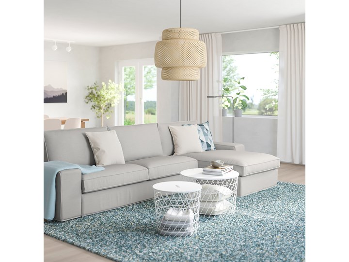 KIVIK Sofa 4-osobowa W kształcie L Szerokość 318 cm Wysokość 45 cm Stała konstrukcja Wysokość 83 cm Boki Z bokami