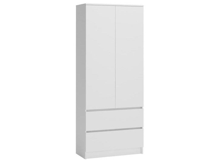 Szafa French Door | Biała - Meb24.pl Wysokość 180 cm Głębokość 50 cm Drewno Płyta MDF Szerokość 90 cm Ilość drzwi Dwudrzwiowe Płyta laminowana Kolor Biały