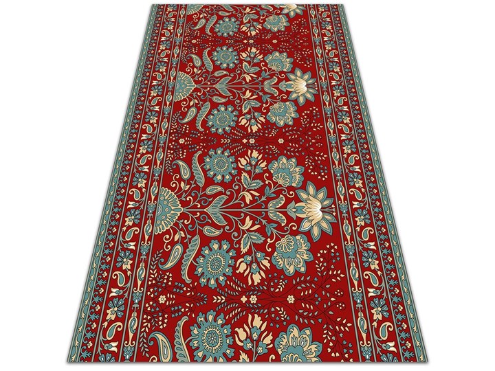 Dywan na taras do ogrodu na balkon Paisley kwiaty Pomieszczenie Sypialnia Winyl 60x90 cm Prostokątny Dywany 80x120 cm Kategoria Dywany