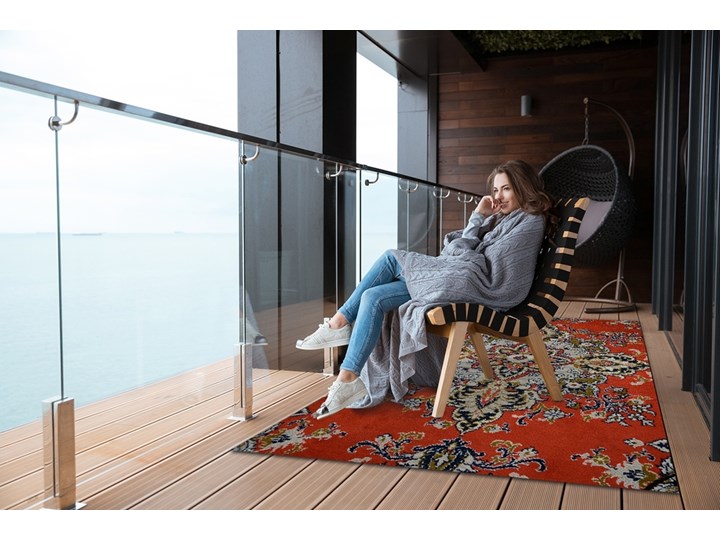 Nowoczesna wykładzina tarasowa Retro wschodni styl Prostokątny Winyl 80x120 cm Dywany 60x90 cm Pomieszczenie Salon