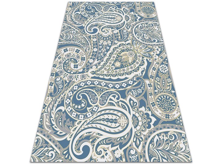 Dywan na taras do ogrodu na balkon Perski Paisley Prostokątny 60x90 cm 80x120 cm Winyl Dywany Kolor Turkusowy