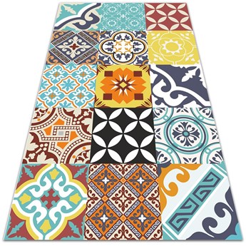 Nowoczesny dywan tarasowy Mix kolorowych wzorów 60x90 cm