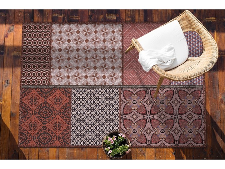Dywan na taras zewnętrzny Mieszanka stylów Dywany Prostokątny Kategoria Dywany Winyl 60x90 cm 80x120 cm Pomieszczenie Balkon i taras