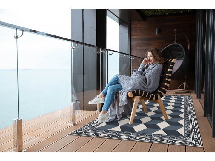 Dywan ogrodowy zewnętrzny Iluzja 3D Dywany 60x90 cm Pomieszczenie Sypialnia Winyl Prostokątny 80x120 cm Pomieszczenie Balkon i taras