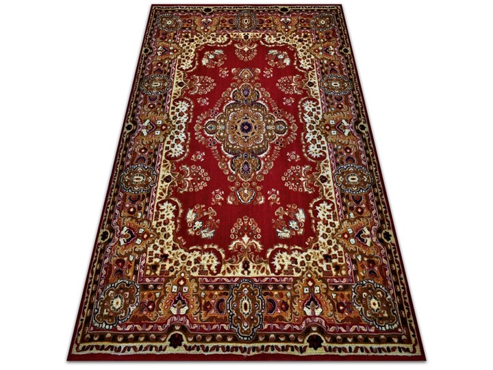 Piękny dywan ogrodowy Piękne detale perski design Winyl Prostokątny Kategoria Dywany 80x120 cm Dywany 60x90 cm Pomieszczenie Sypialnia