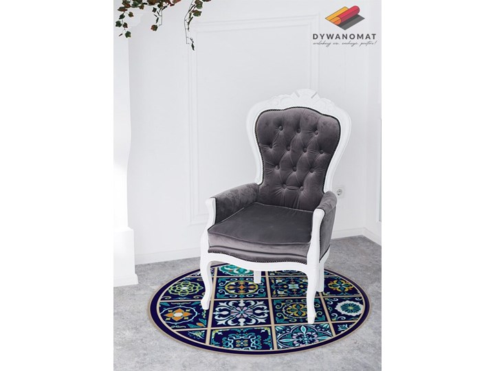 Modny dywan winylowy portugalskie kafelki Dywany Okrągły 60x60 cm Syntetyk Pomieszczenie Balkon i taras