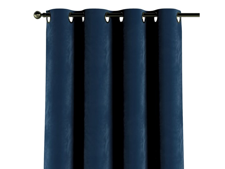 Zasłona na kółkach 1 szt., granat, 1szt 130 × 260 cm, Velvet 130x260 cm Poliester Kategoria Zasłony Zasłona prześwitująca Mocowanie Taśma