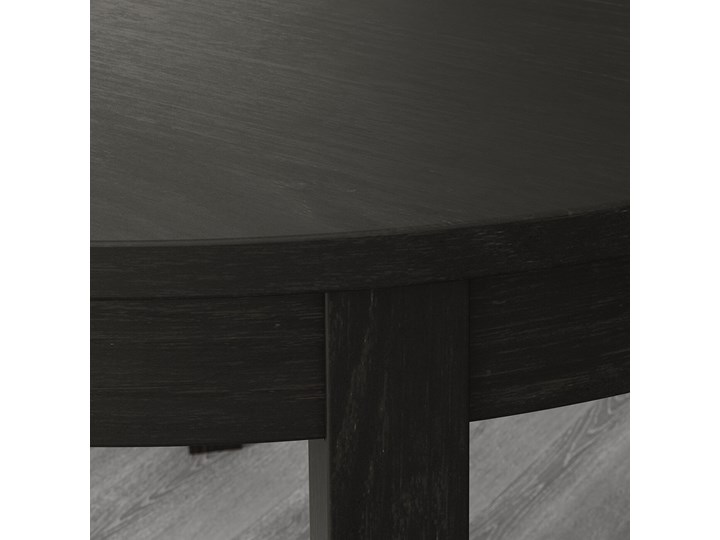 IKEA BJURSTA Stół rozkładany, Brązowoczarny, 115/166 cm Szerokość 115 cm Płyta MDF Długość 115 cm Kształt blatu Okrągły