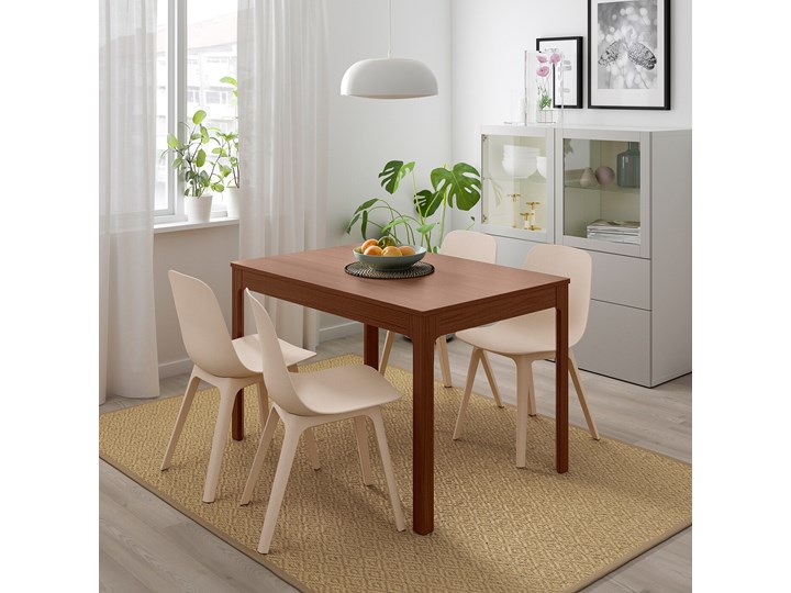 IKEA EKEDALEN / ODGER Stół i 4 krzesła, brązowy/biały beżowy, 120/180 cm Pomieszczenie Jadalnia Kategoria Stoły z krzesłami