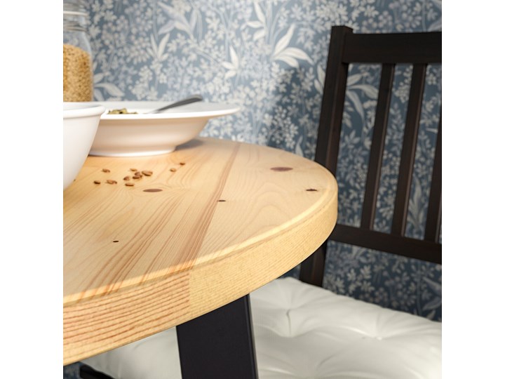 IKEA GAMLARED / STEFAN Stół i 2 krzesła, bejca jasna patyna/brązowoczarny, 85 cm Kategoria Stoły z krzesłami Kolor Brązowy