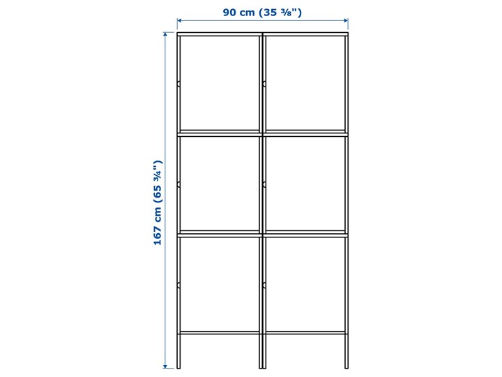 IKEA HÄLLAN Kombinacja z drzwiami, biały, 90x47x167 cm Kategoria Zestawy mebli do sypialni