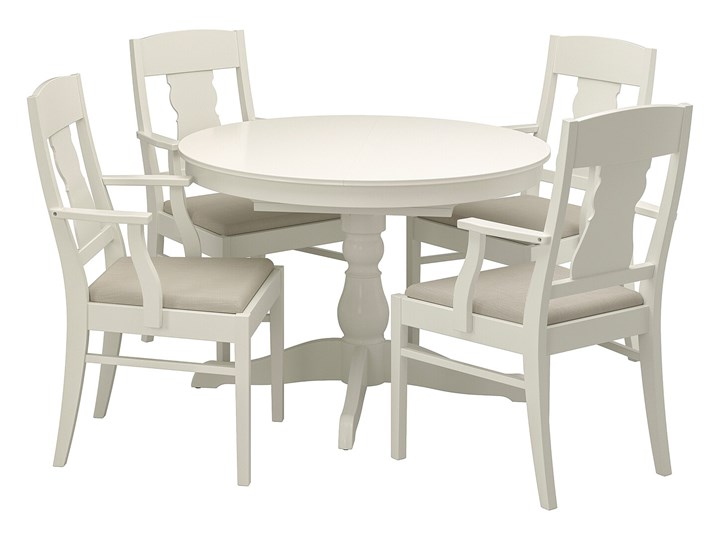 INGATORP / INGATORP Stół i 4 krzesła Kolor Beżowy Kategoria Stoły z krzesłami