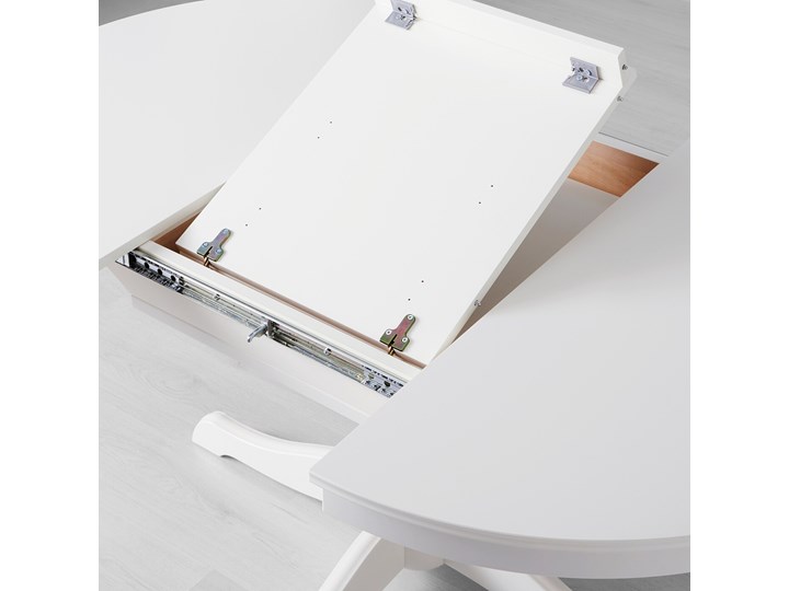 IKEA INGATORP / INGOLF Stół i 4 krzesła, biały/Nordvalla beżowy, 110/155 cm Kategoria Stoły z krzesłami Pomieszczenie Salon