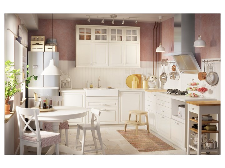 IKEA INGATORP Stół rozkładany, Biały, 110/155 cm Płyta MDF Kategoria Stoły kuchenne Rozkładanie Rozkładane