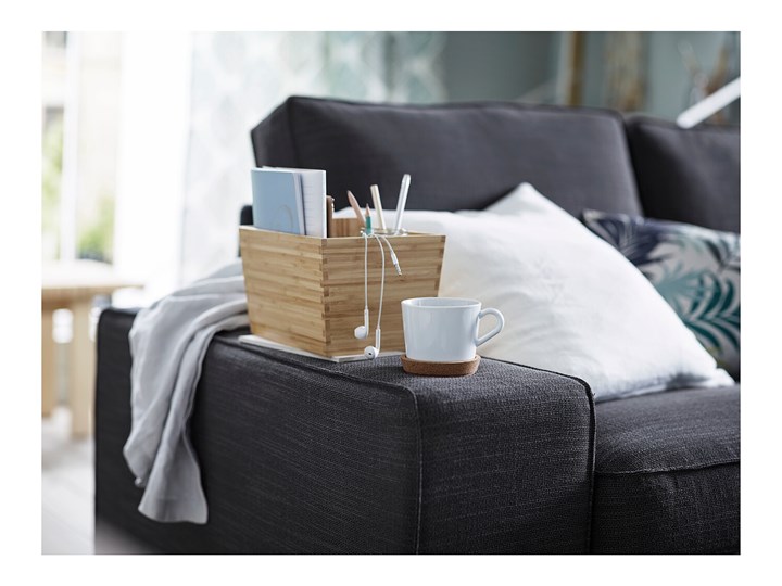 IKEA KIVIK Sofa narożna 5-osobowa, z szezlongiem/Hillared antracyt, Głębokość szezlonga: 163 cm Rozkładanie
