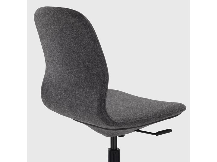 IKEA LÅNGFJÄLL Krzesło konferencyjne, Gunnared ciemnoszary/czarny, Przetestowano dla: 110 kg Metal Typ Regulowane